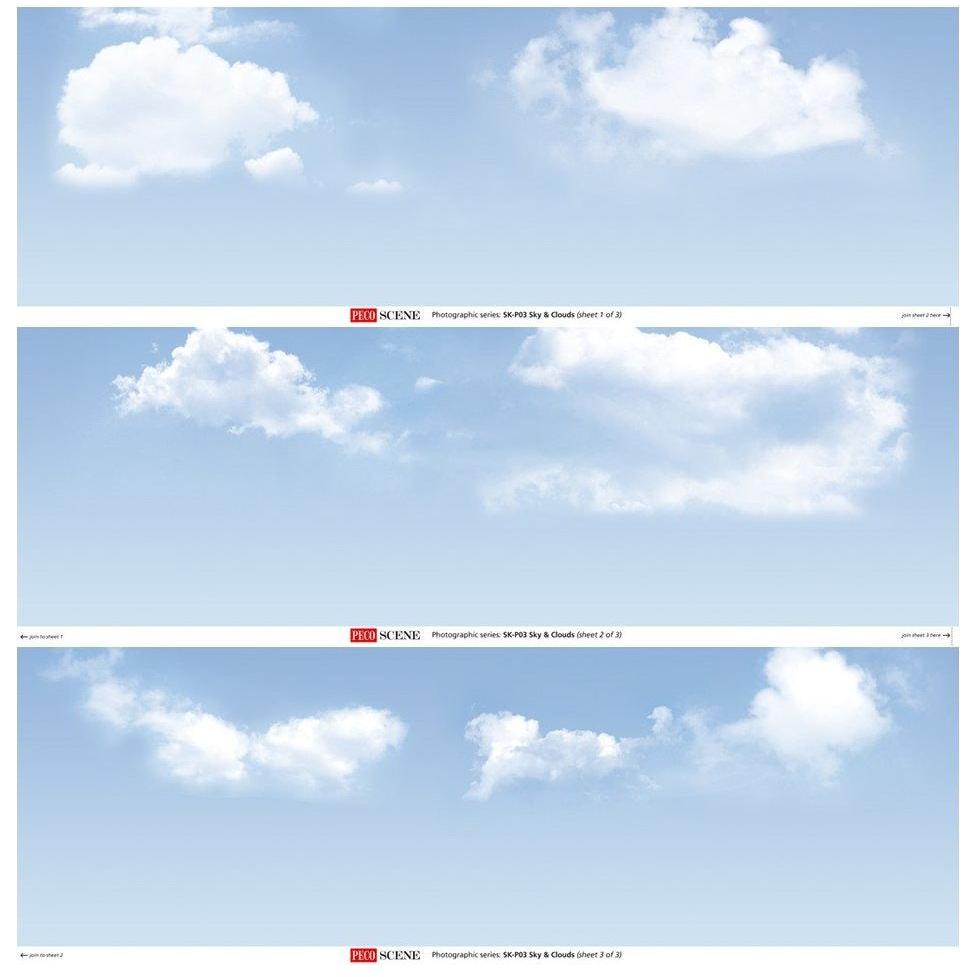 PECO Sky & Clouds Photographic Backscene (SKP03)