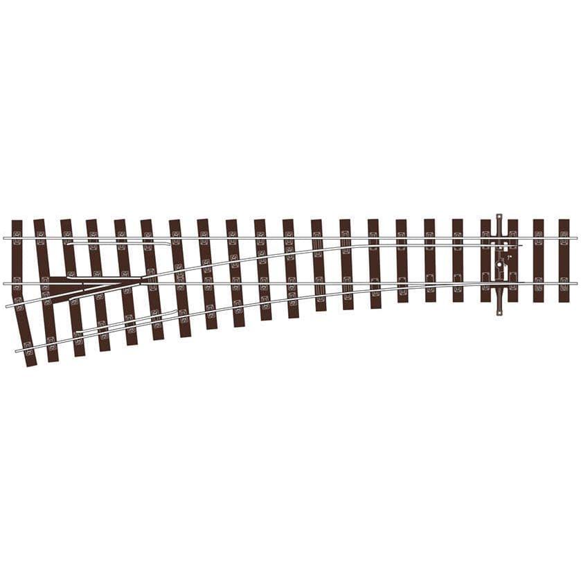 PECO OO/HO Streamline Bullhead Left Hand Point Code 75 (SLU1196)
