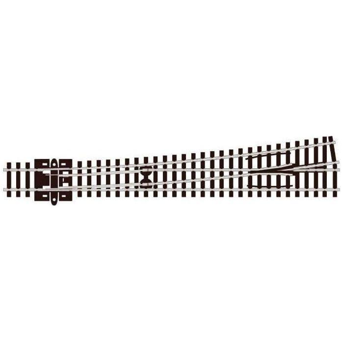 PECO N Streamline Turnout, Large Radius, Left Hand Electrofrog Code 80 (SLE389)
