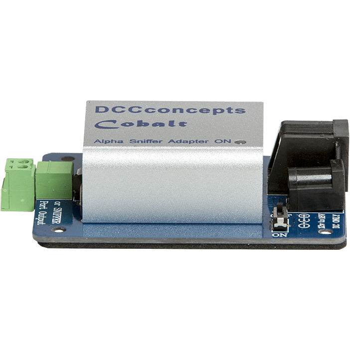 DCC CONCEPTS Cobalt Alpha DCC Power Bus Driver and Sniffer Adapter