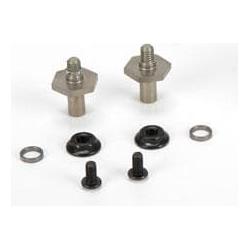 TLR Front Axle Set, Aluminum, 12mm Hex: 22 3.0