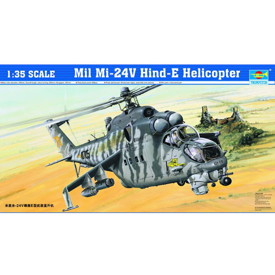 TRUMPETER 1/35 Mil Mi-24V Hind-E Helicopter