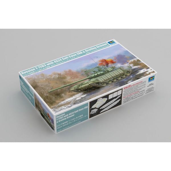 TRUMPETER 1/35 Russian T-72B3 with 4S24 Soft Case ERA & Grating Armour