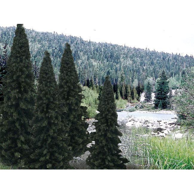 WOODLAND SCENICS 4"-6" Ready Made Evergreen Value Pack (13/