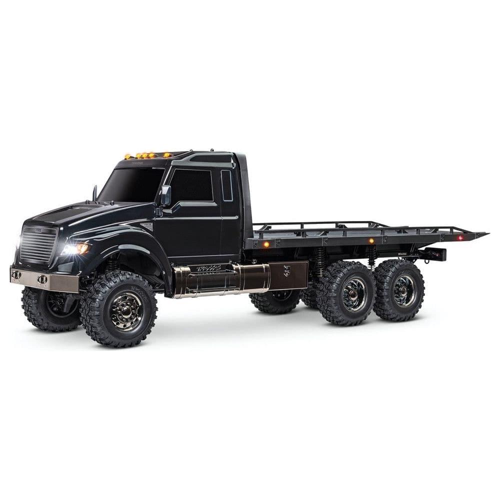 TRAXXAS 1/10 TRX6 6WD Electric Flatbed Truck with Winch, Ready-To Drive Black