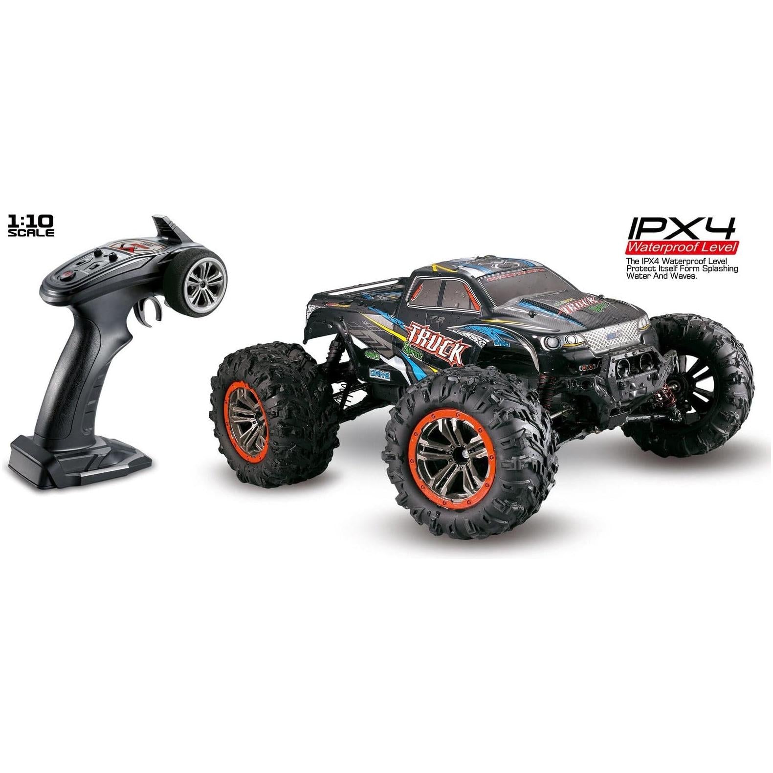 TORNADO RC 1/10 IPX4 2.4GHz 4WD Brushed Monster Truck