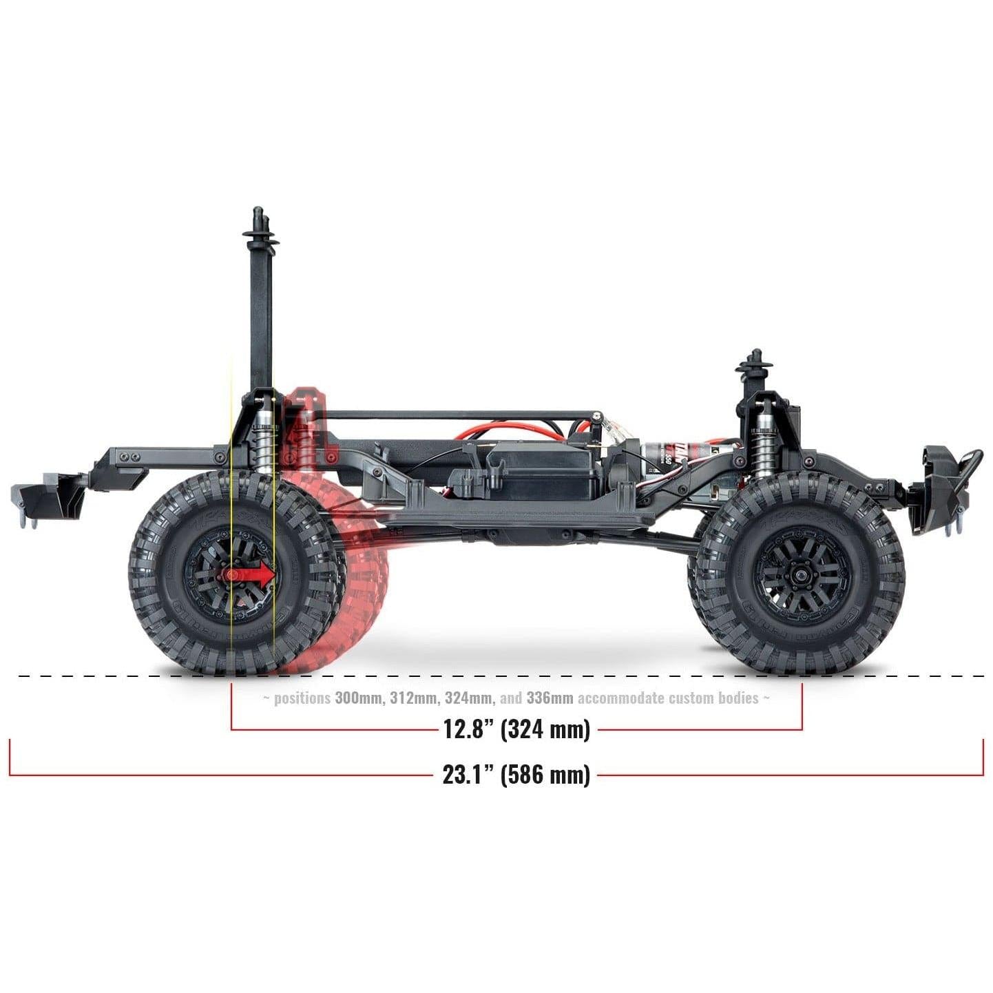 TRAXXAS 1/10 TRX-4 Scale & Trail Crawler Land Rover Defender - Red