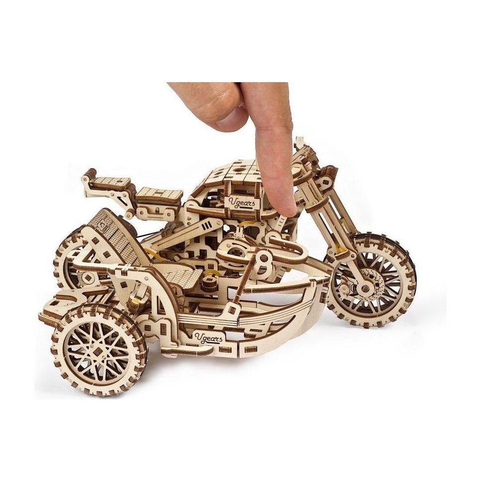 UGEARS Scrambler UGR-10 with Sidecar