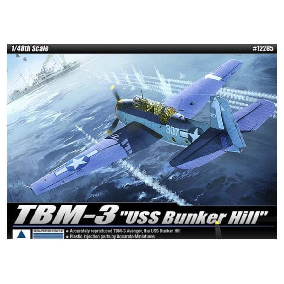 ACADEMY 1/48 TBM3 Avenger USS Bunker Hill