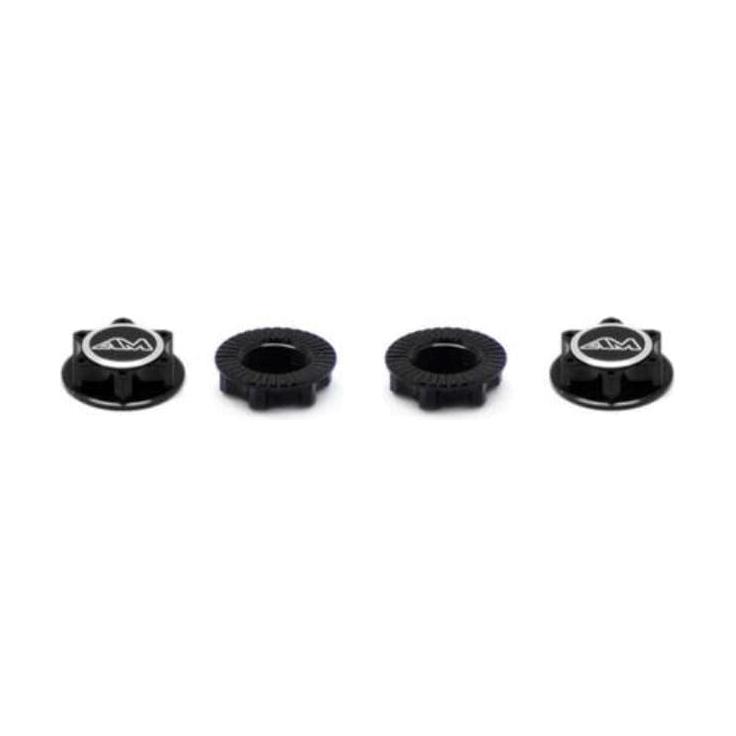 ARROWMAX Aluminium 1/8Th Wheel Nuts Closed End / Lightweight (Black) (4)