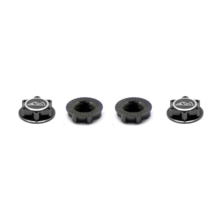 ARROWMAX Aluminium 1/8Th Wheel Nuts Closed End / Lightweight (Gray) (4)