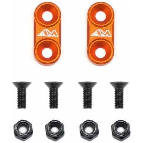 ARROWMAX 1/10th On-Road Alu Wing Mounts (Orange)
