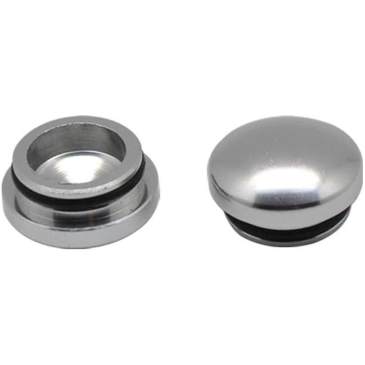 ARROWMAX 22MM Aluminum End Cap - Silver (2)
