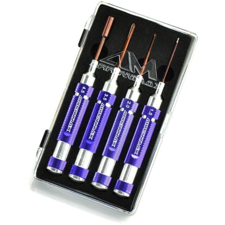 ARROWMAX Mini Toolset 4 Pieces With Plastic Case