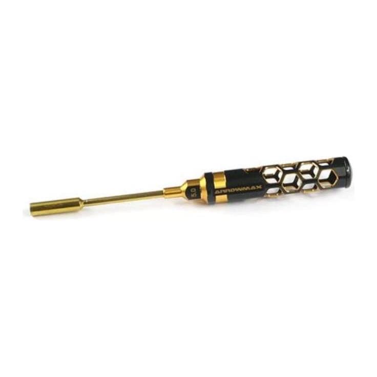 ARROWMAX Nut Driver 5.0 X 100mm Black Golden