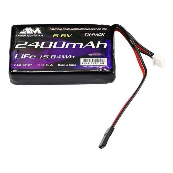 ARROWMAX AM LiFe 2400mAh 6.6V For Futaba 4PK/4PX/4PV/7PX