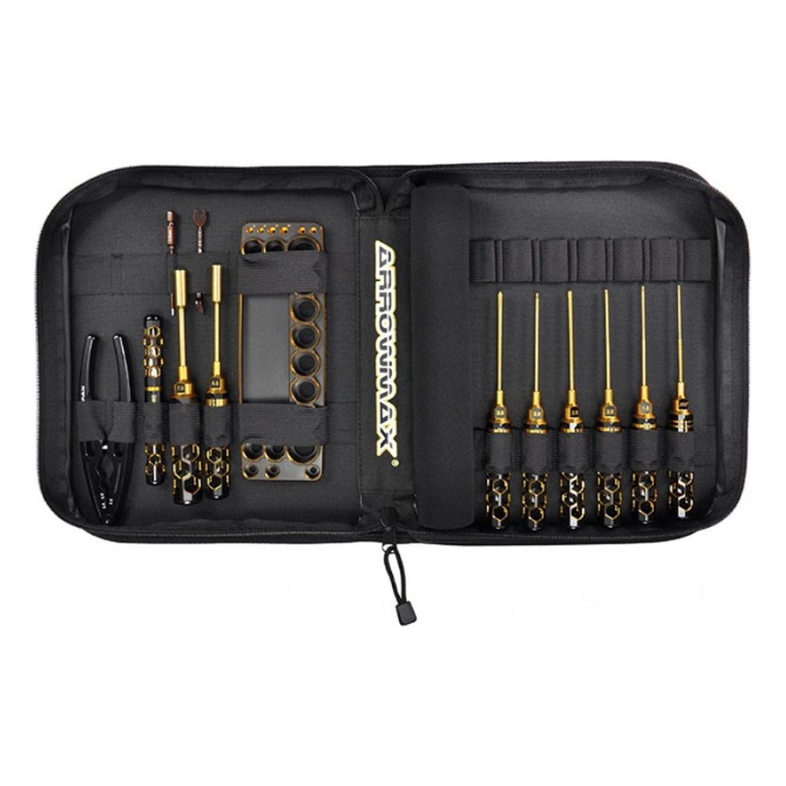 ARROWMAX AM Toolset For 1/10 Offroad (13Pcs) With Tools Bag
