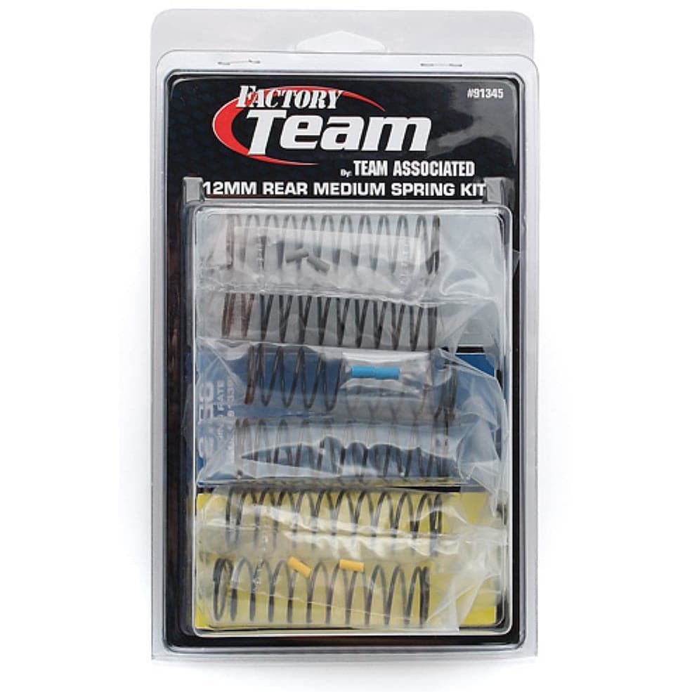 TEAM ASSOCIATED FT 12 mm Rear Medium Spring Kit (3 pair) for B6.