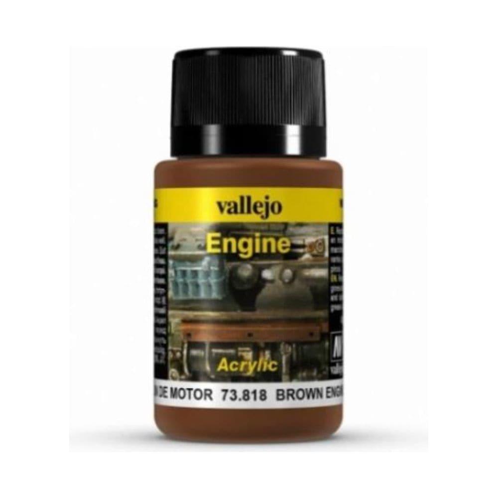 VALLEJO Weathering Effects Brown Engine Soot 40ml
