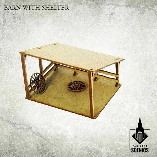 TABLETOP SCENICS Poland 1939 Barn with Shelter