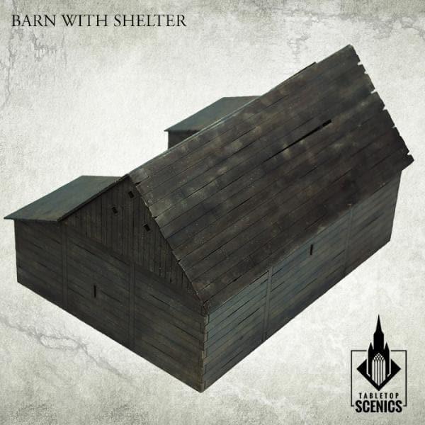 TABLETOP SCENICS Poland 1939 Barn with Shelter