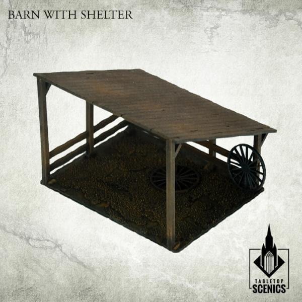 TABLETOP SCENICS Poland 1939 Barn with Shelter