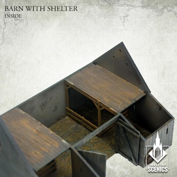 TABLETOP SCENICS Poland 1939 Barn with Shelter