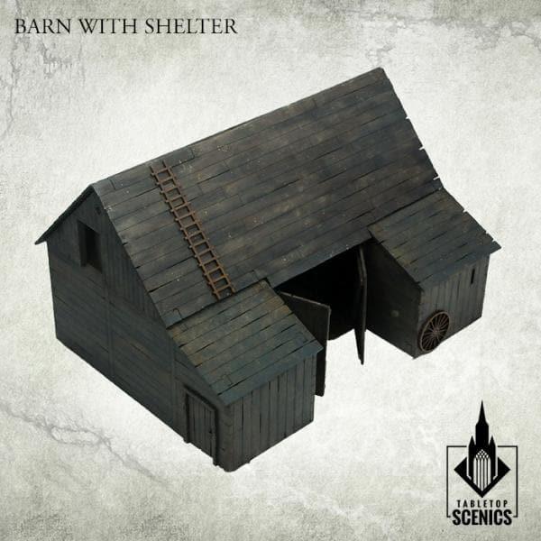 TABLETOP SCENICS Poland 1939 Barn with Shelter