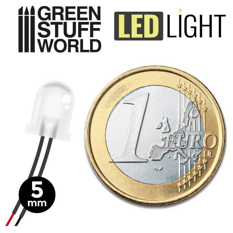 GREEN STUFF WORLD Blue LED Lights - 5mm