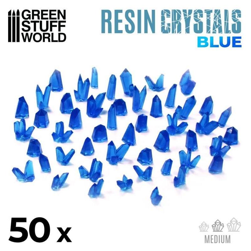 GREEN STUFF WORLD BLUE Resin Crystals - Medium