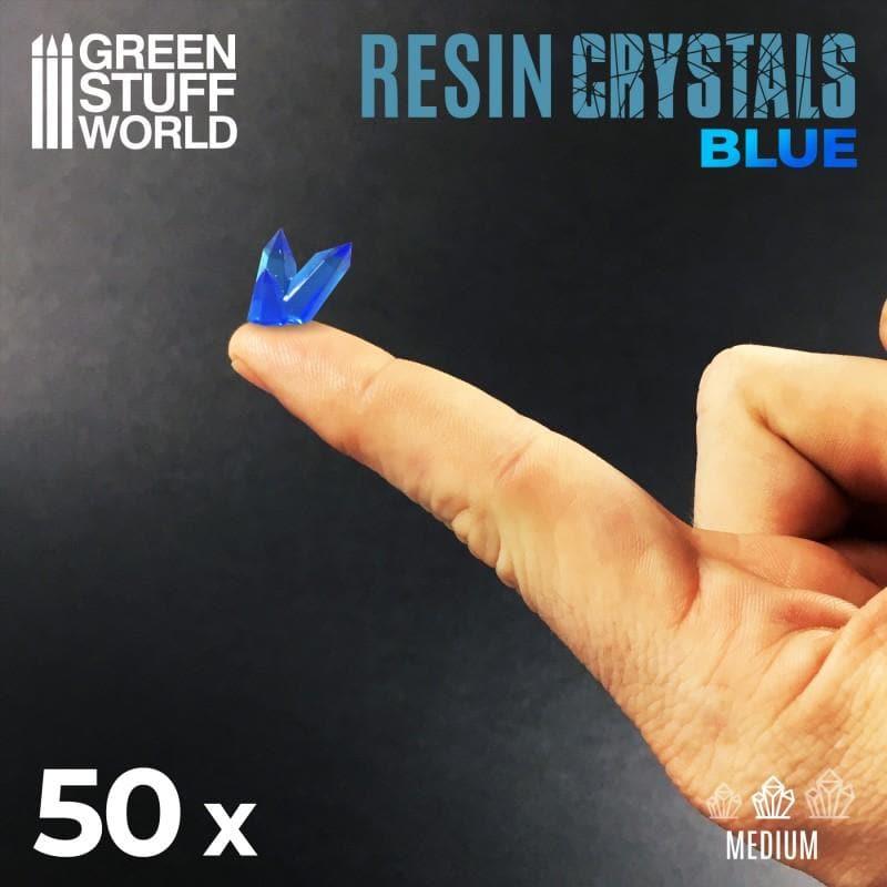 GREEN STUFF WORLD BLUE Resin Crystals - Medium