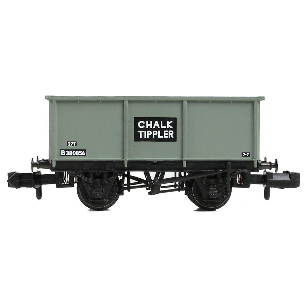 GRAHAM FARISH N BR 27T Steel Tippler Wagon BR Grey 'Chalk'