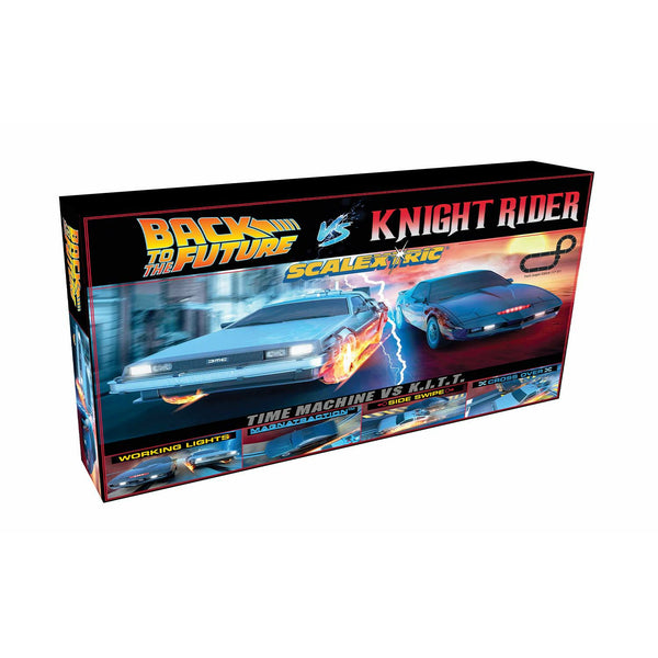 SCALEXTRIC Back to the Future vs Knight Rider Race Set