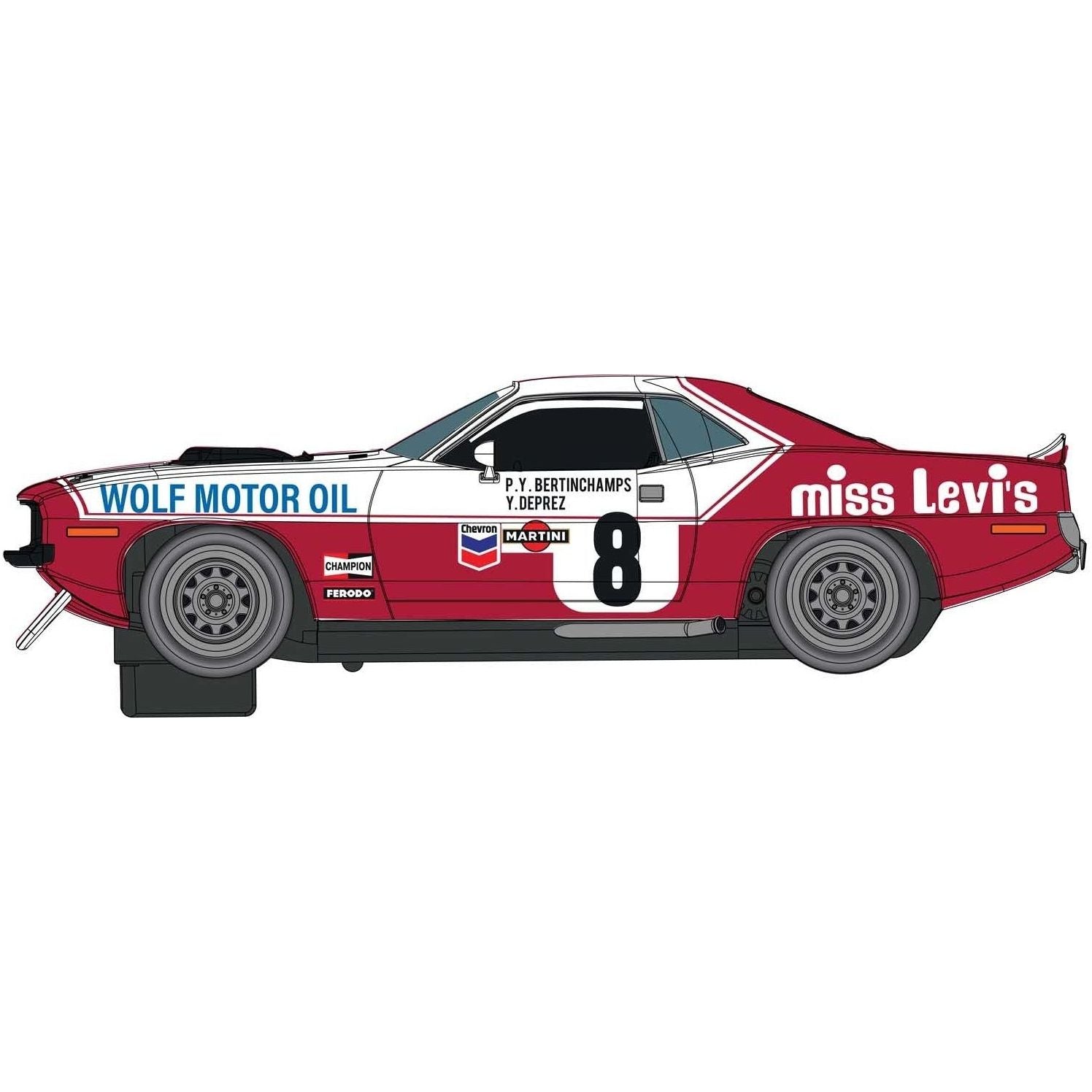 SCALEXTRIC Chrysler Hemicuda - Spa 24 Hrs 1973 - Bertincham