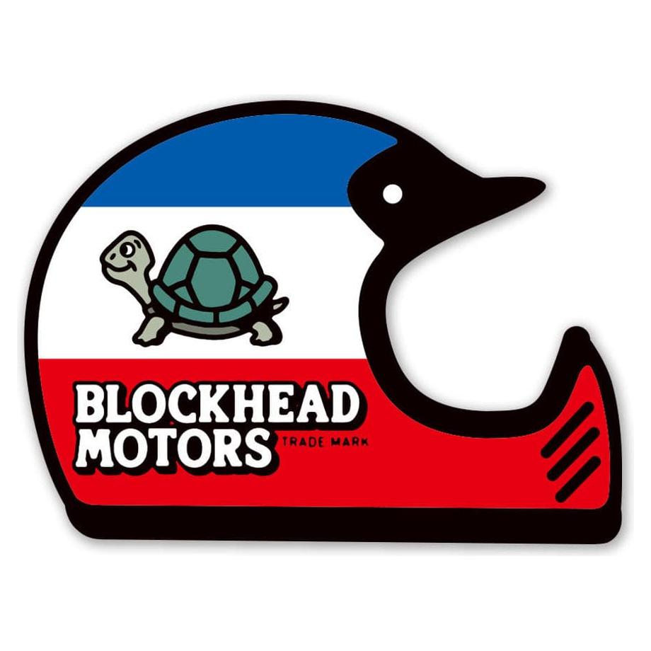 BLOCKHEAD MOTORS Helmet Sticker (Off-Road/Tricolor)