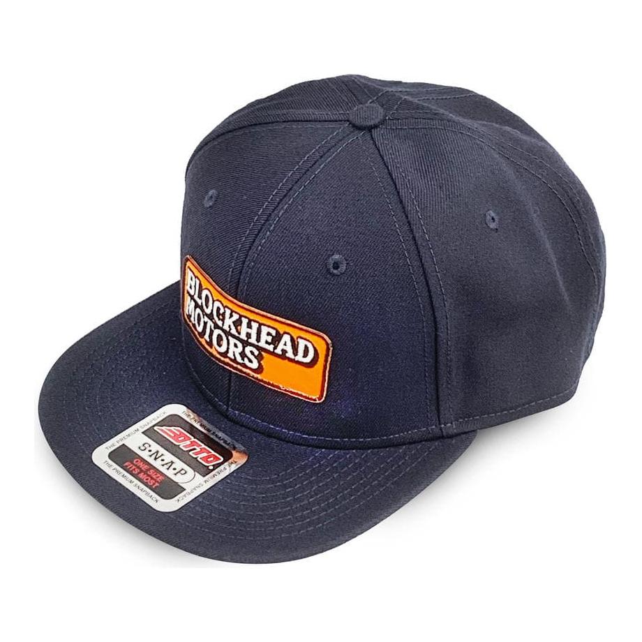 BLOCKHEAD MOTORS Snapback Cap Ver 2 Navy