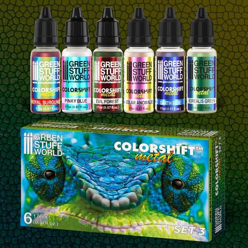 GREEN STUFF WORLD Colorshift Chameleon Acrylic Paint Set 3