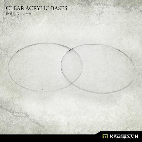 KROMLECH Clear Acrylic Bases: Round 130mm (2)