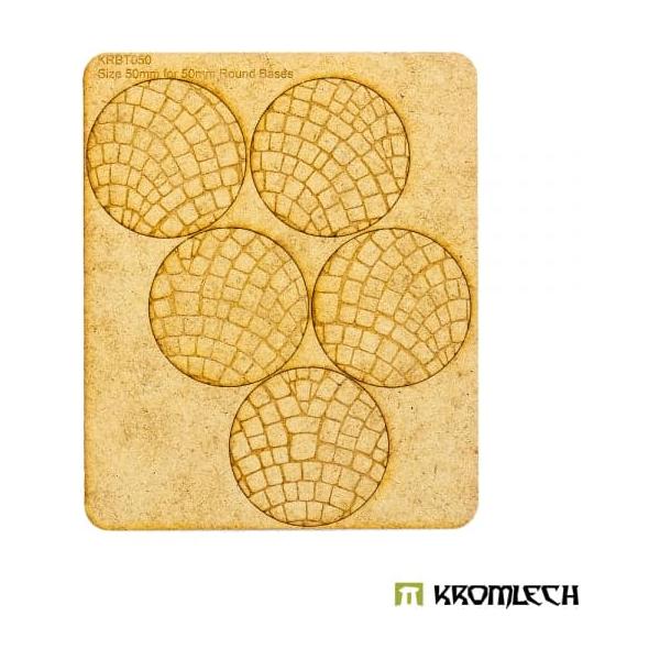 KROMLECH Cobblestone 50mm Round Base Toppers - 50mm