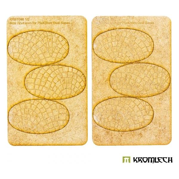KROMLECH Cobblestone 75x42mm Oval Base Toppers