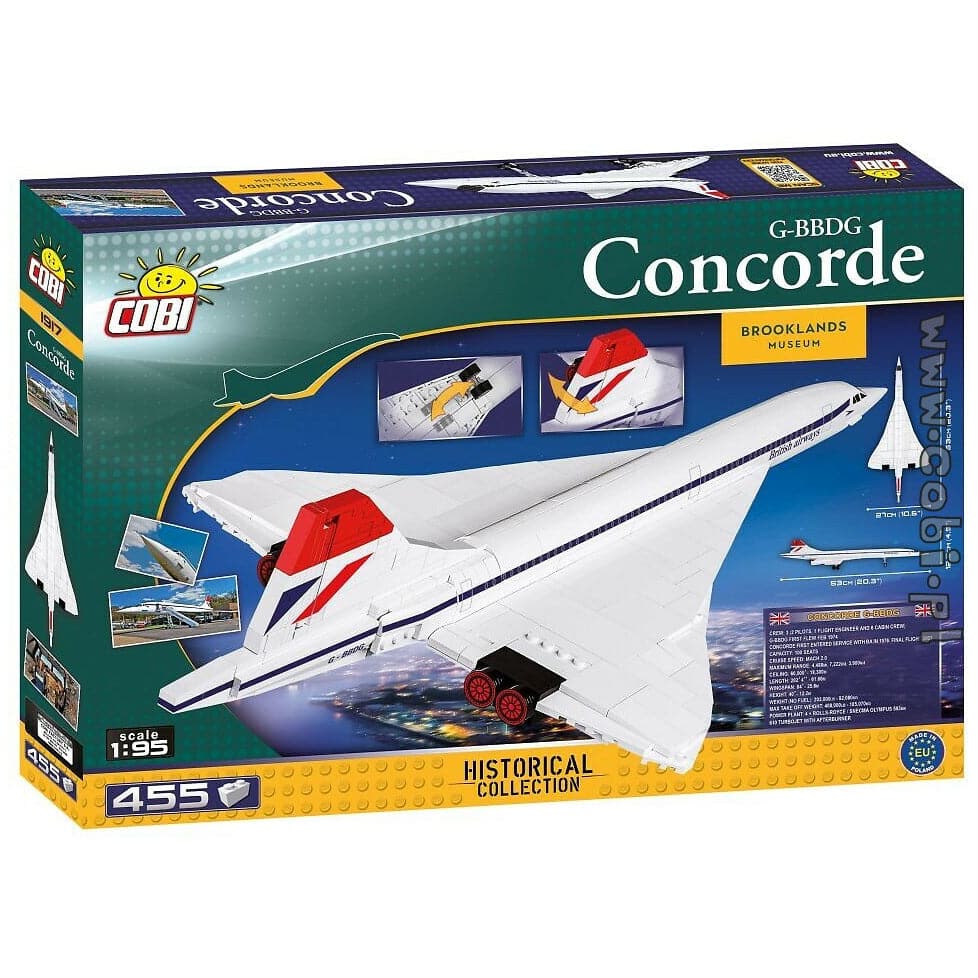 COBI Concorde - G-BBDG Concorde (455 Pieces)