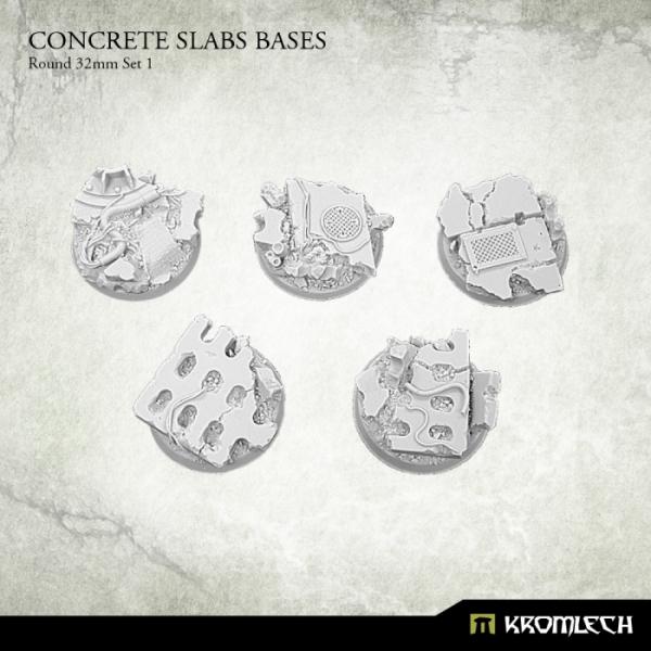 KROMLECH Concrete Slabs Round 32mm Set 1 (5)