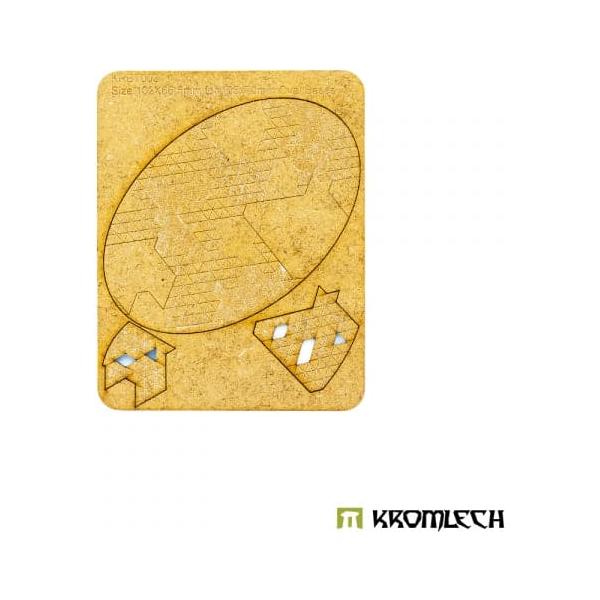 KROMLECH Dark Technology 105x70mm Oval Base Topper
