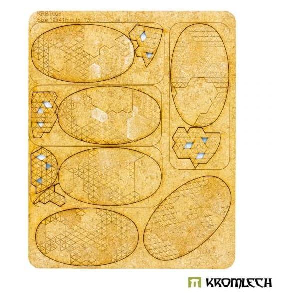 KROMLECH Dark Technology 75x42mm Oval Base Toppers