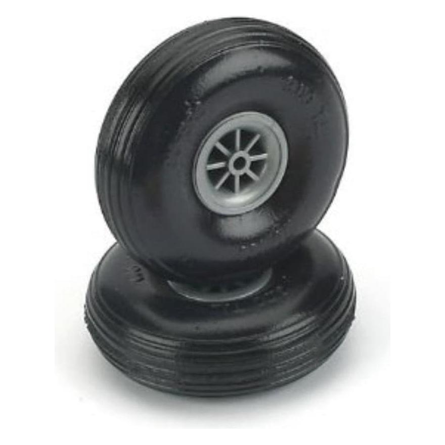 DUBRO 300TL 3" Dia Treaded Light Wheels (1 Pair)