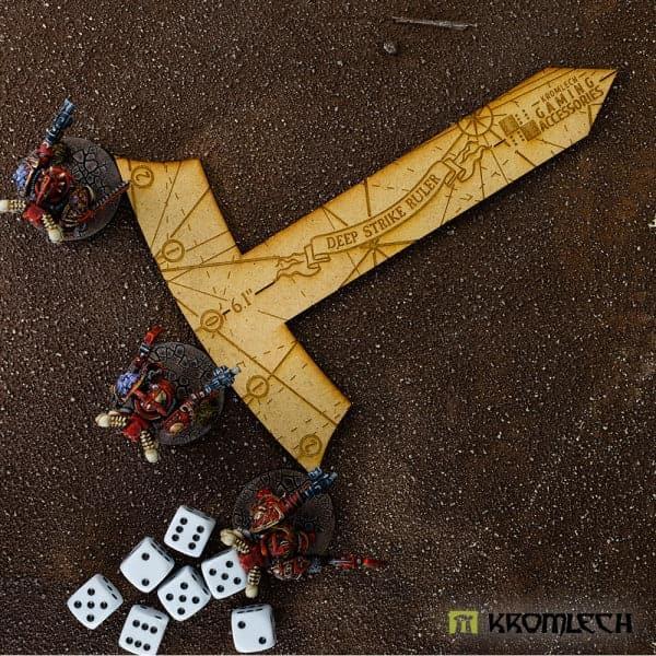 KROMLECH Deep Strike Ruler Template 6" - Medium Perimeter - HDF