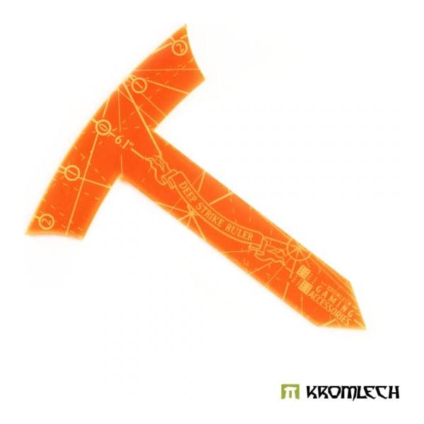 KROMLECH Deep Strike Ruler Template 6" - Medium Perimeter - Orange