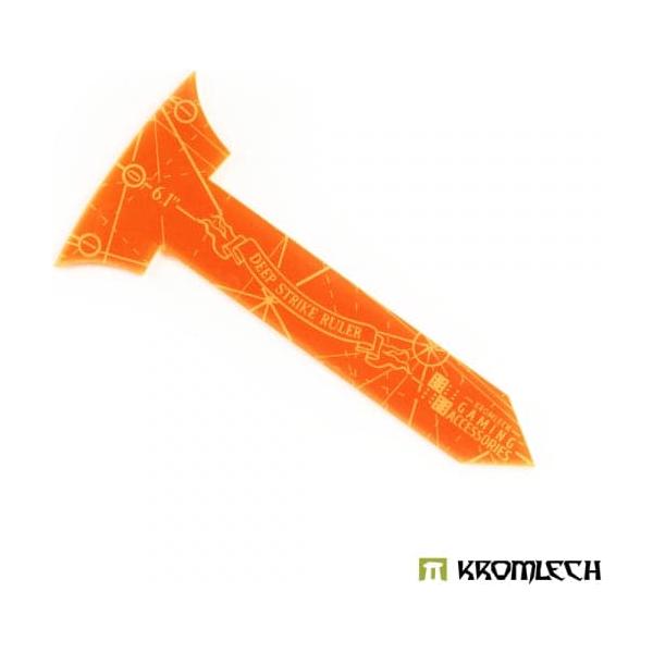 KROMLECH Deep Strike Ruler Template 6" - Small Perimeter - Orange