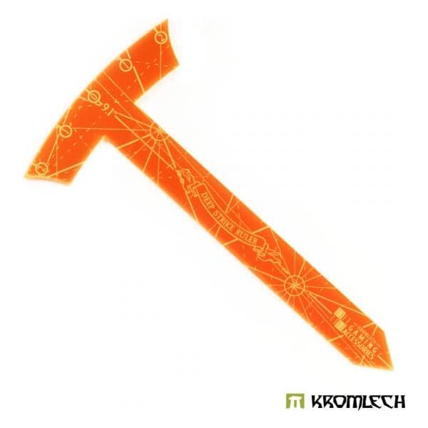 KROMLECH Deep Strike Ruler Template 9" - Medium Perimeter - Orange