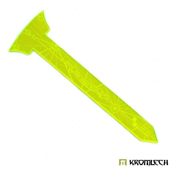 KROMLECH Deep Strike Ruler Template 9" - Small Perimeter - Green